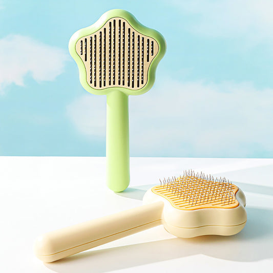 WhiskerWonders Self-Cleaning Pet Grooming Comb