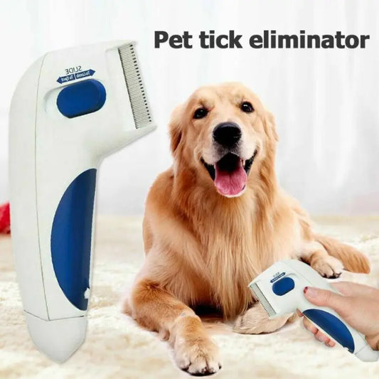 BuzzGuard Pet Electric Flea Terminator: Advanced Lice Removal Comb for Cats and Dogs